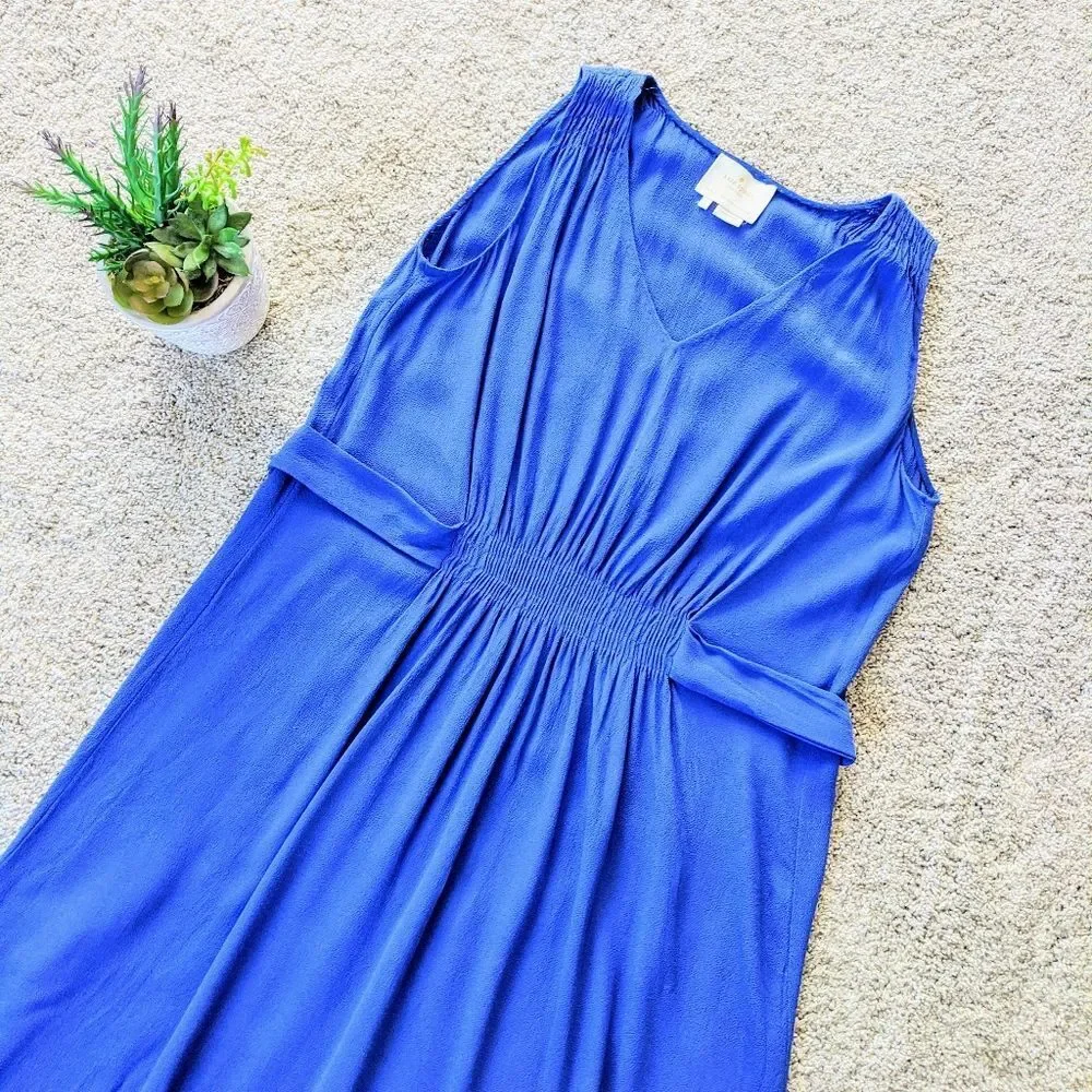 Kate Spade Blue Cobalt Summer Resort Vacation Dress Small Wedding Guest Party